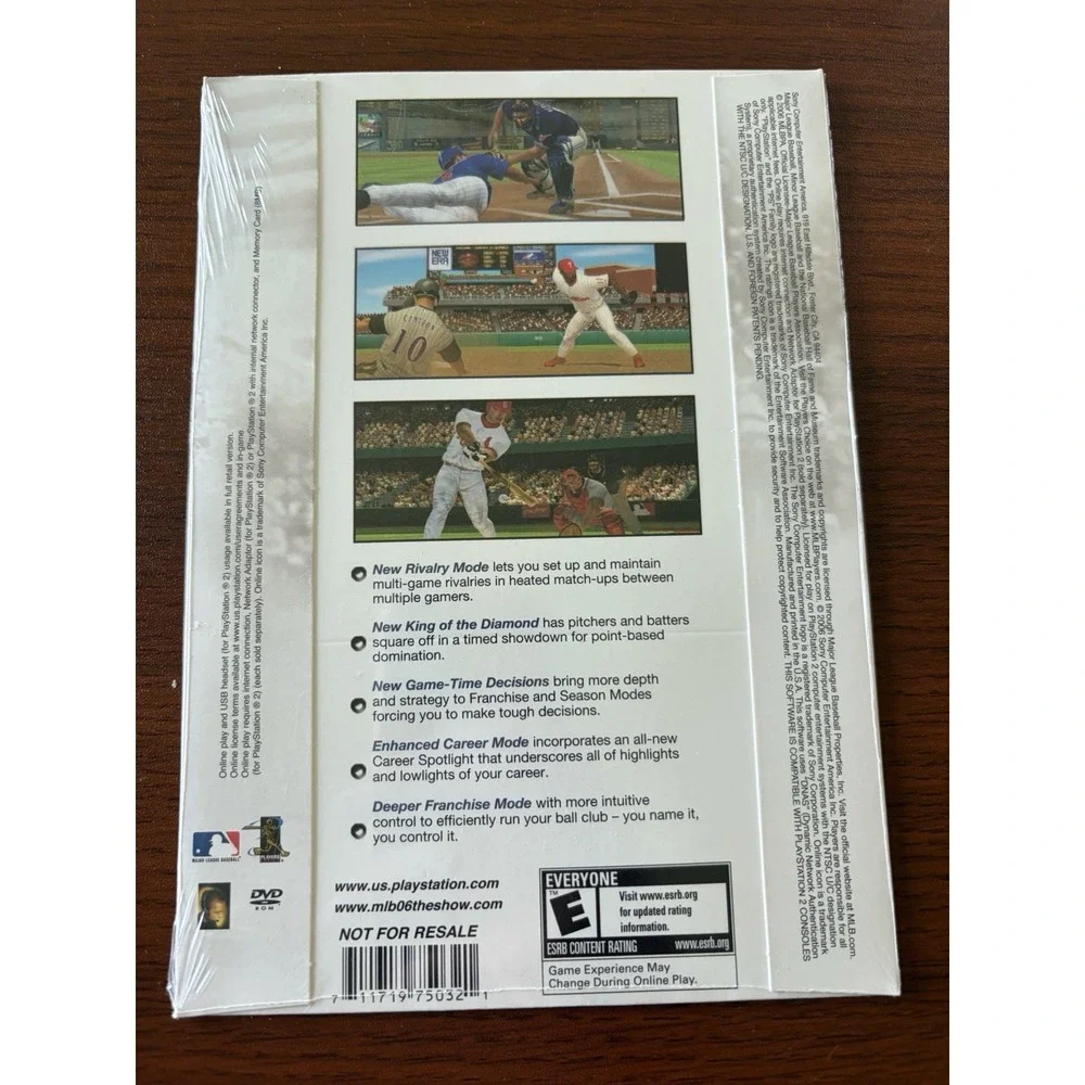 RARE Sony PlayStation 2 MLB 06 The Show Demo Disc NEW SEALED Paperboard Sleeve